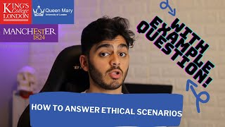 How to answer ETHICAL SCENARIOS wWORKED EXAMPLE  DENTISTRY INTERVIEWS [upl. by Nnaharas822]