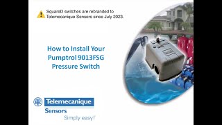 9013FSG Pumptrol Pressure switch Installation video [upl. by Erin259]