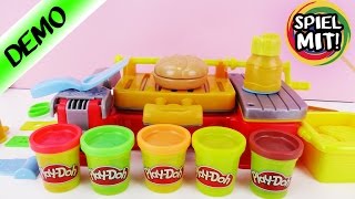 PLAY DOH Knete Deutsch GRILLSTATION  RIESIGE GRILLPLATTE  Steak amp Hühnchen mit Knetmasse [upl. by Kellyn170]