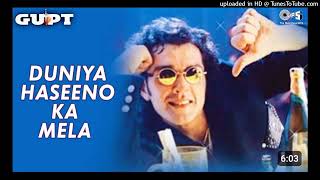 Duniya Haseenon Ka Mela  Lyrical  Gupt  Bobby Deol  Udit Narayan Sunita Rao  90s Hits [upl. by Nevar817]