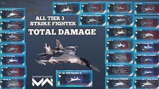 Tier 3 All Strike Fighter Total Damage  Modern Warships [upl. by Margaretha]