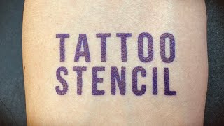 How to Make a Tattoo Stencil on Real Skin [upl. by Odawa639]