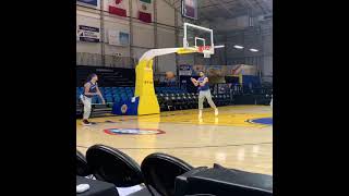 Klay Thompson hitting a gamewinning 3 in scrimmage today 🔥 via kevo408  shorts [upl. by Sorgalim]