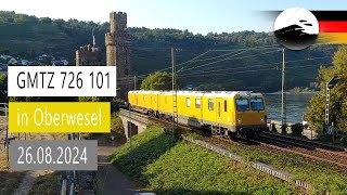 Gleismesstriebzug GMTZ 726 101 durch Oberwesel [upl. by Aleydis]