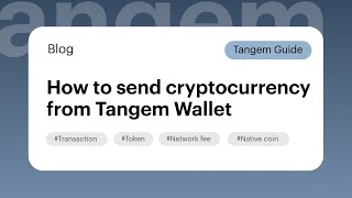 How to send cryptocurrency from Tangem Wallet [upl. by Neelon]