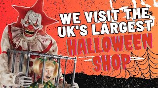 We Visit The UKs Largest Halloween Shop  Halloween House 2023 [upl. by Airotel]