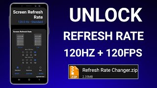 Unlock FPS 120Hz Refresh Rate Performance  Max FPS Fix Lag  No Root [upl. by Retepnhoj]