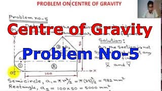 Centroid Problem  Composite Area  Centre of Gravity  Engineering Mechanics [upl. by Reehsab311]