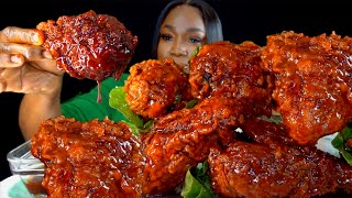 10 2x SPICY CHICKEN MUKBANG  SPICY CAJUN MUKBANG  FRIED CHICKEN MUKBANG  Mukbang  Asmr [upl. by Otrebcire]