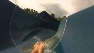 Minara Bad Durrheim Freibadrutsche mit Gopro hero 3 und 2 [upl. by Seiuqram]