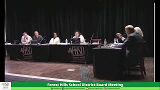 92524 Forest Hills School District School Board Meeting [upl. by Rugg]