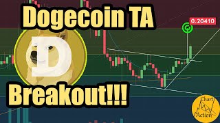 Dogecoin W Pattern Breakout [upl. by Hoopes]