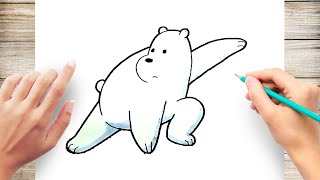 How to Draw Ice Bear From We Bare Bears [upl. by Aelgna]