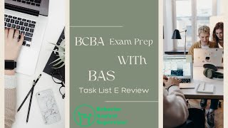 BCBA Task List Review E4 [upl. by Annia]