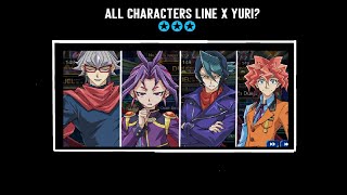 Yugioh Duel Links Yuri LINE x ALL ArcV Characters Friends of Yuya PART22 [upl. by Annaik]