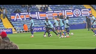 Oldham Athletic Vs Tamworth FC warming up 16112024 2425 Season [upl. by Essex]