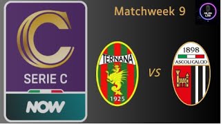 Ternana Calcio Vs Ascoli Calcio 1898  Serie C  LIVE [upl. by Adien]