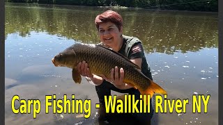 Carp Fishing on Wallkill River NY [upl. by Trebleht421]