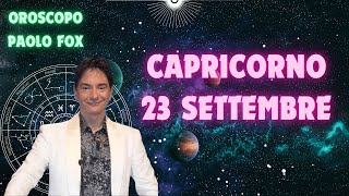 Capricorno ♑️ Loroscopo di Paolo Fox  23 Settembre 2024  Arriva l’autunno delle contrarietà [upl. by Ilesara]