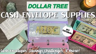 DOLLAR TREE Cash Envelope Supplies  DIYs  Cash Envelopes  Savings Challenges  Budget Friendly [upl. by Ragse5]