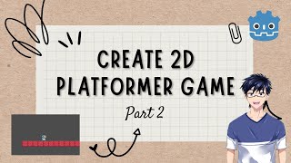 Building Terrain in Godot Create a 2D Platformer Game  Part 2 [upl. by Annaynek40]