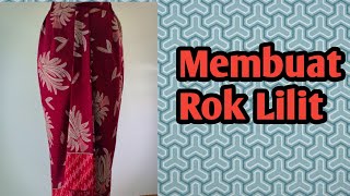 Cara membuat rok lilit  Draperi pakai ban [upl. by Refinney]