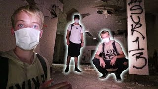 EXPLORING A HAUNTED ABANDONED HOSPITAL  chased out [upl. by Nnylrats837]