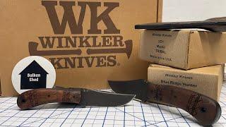 Winkler Knives Blue Ridge Hunter and SD1 blade knife knifereview [upl. by Merwin]