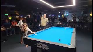 You won’t believe the ending Magician Efren Reyes vs Striking Viking Ewa Laurence in Scotch Doubles [upl. by Aital]