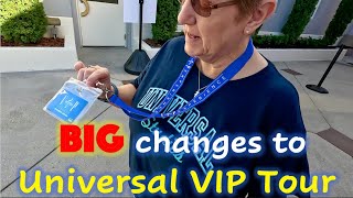 BIG Changes to Universal VIP Tour [upl. by Aikyt]