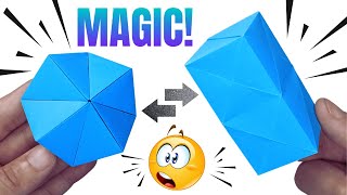 Origami Magic Transforming Flexahedron  Easy StepbyStep Tutorial [upl. by Odnalref]