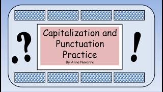 Capitalization and Punctuation [upl. by Crocker935]