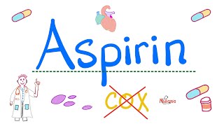 Aspirin  Cyclooxygenase COX Inhibitor  Acetyl Salicylic Acid  ASA Quick Review  Pharmacology [upl. by Nipahc]