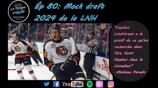 Le Temps DArrêt Épisode 80 Mock draft 2024 de la LNH [upl. by Lisab]