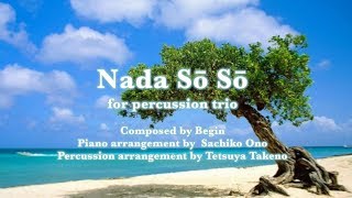 Nada So So for Percussion Trio arranged by Tetsuya Takeno [upl. by Deland598]