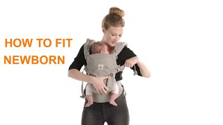 How Do I Fit a Newborn in the Omni 360 Baby Carrier  Ergobaby [upl. by Gayner]