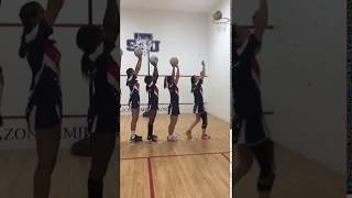 Watch amazing netball shooting by the USA University Team [upl. by Korff757]