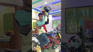 friendship ktm dangerous trampoline viralvideo driving stunt duck god goviral shorts [upl. by Blanca]