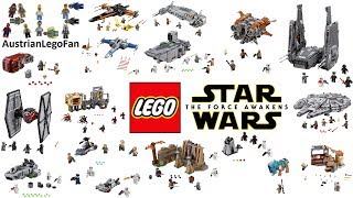 All Lego Star Wars Force Awakens Sets Compilation  Lego Speed Build Review [upl. by Lenrad]