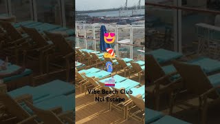 Norwegian Escape Vibe Beach Club cruiseship cruise Ncl Escape vibebeachclub [upl. by Maurilia680]