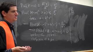 Math341 Fa2013 Lecture22 Markov and Chebyshevs Inequalities [upl. by Ressler]