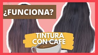 TEÑIR el CABELLO CON CAFE ☕¿FUNCIONA 🤔 [upl. by Nivrem]