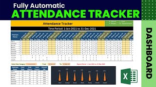 Attendance Sheet  Attendance Management System  Dynamic Attendance Sheet in Excel  Attendance [upl. by Asyram]