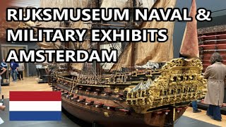 Naval and Military Exhibits at the Rijksmuseum Amsterdam MM046 [upl. by Glenden]