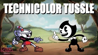 FNF Technicolor Tussle but Cartoon Bendy Sings it quotCuphead Vs Bendyquot Chitogamess [upl. by Ahsilam525]