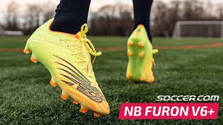 NEW BALANCE FURON V6  TECH REVIEW  SOCCERCOM [upl. by Aetnuahs396]