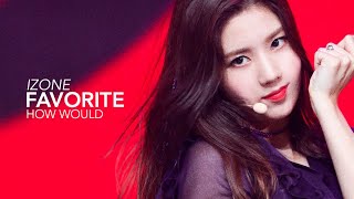 ♛ How Would IZONE 아이즈원 Sing LOONA 이달의 소녀 favOriTe ♛ [upl. by Ayimat]