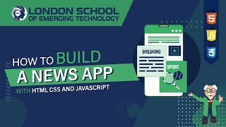 How to Build a News App with HTML CSS and JavaScript  webproject newsapp [upl. by Neret]