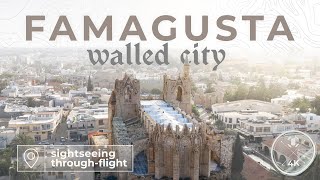 Walled City of Famagusta  Sightseeing flyover  Occupied area [upl. by Godart]