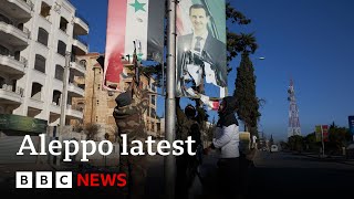 Syrian troops withdraw from the city of Aleppo  BBC News [upl. by Hoffert]